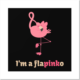 Flamingo Pink Ribbon Breast Cancer Awareness Month October Posters and Art